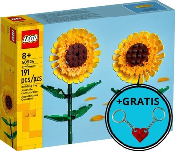 LEGO Creator 40524 LEGO 40524 - Słoneczniki + 2 x brelok LEGO - GRATIS
