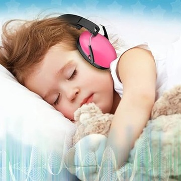 NAUSZNIKI WYGŁUSZAJĄCE DŹWIĘKI OCHRONNE LEKKIE REDUKUJĄCE HAŁAS RÓŻOWY