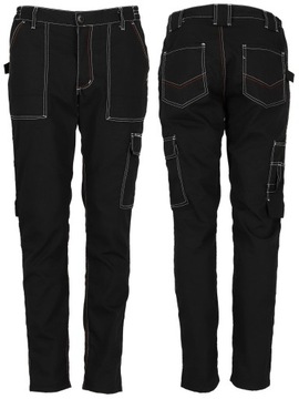 SPODNIE ROBOCZE MOCNE RED BERG SPEC RIPSTOP CZARNE