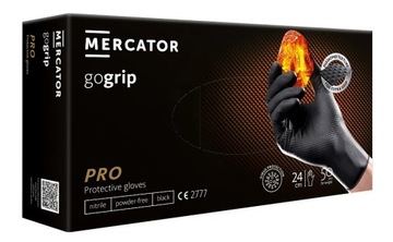 GO GRIP IDEALL POWERGRIP RĘKAWICE rękawiczki nitrylowe czarne mechanik r..M