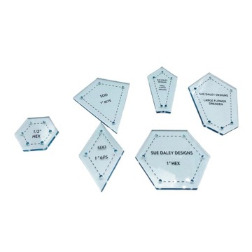 300Pc Assorted Shape Acrylic Quilting Templates