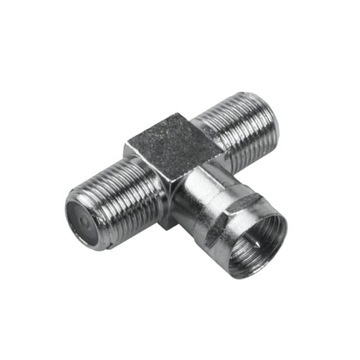 Adapter wtyk F - 2 x gniazdo F