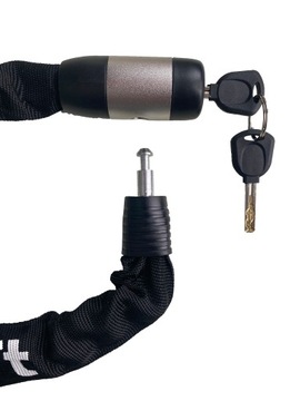 ВЕЛОСИПЕДНЫЙ ЗАМОК МОЩНАЯ ЗАКАЛЕННАЯ ЦЕПЬ 120 СМ