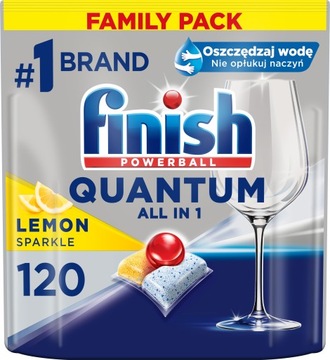 Finish Quantum kapsułki do zmywarki 120 szt lemon