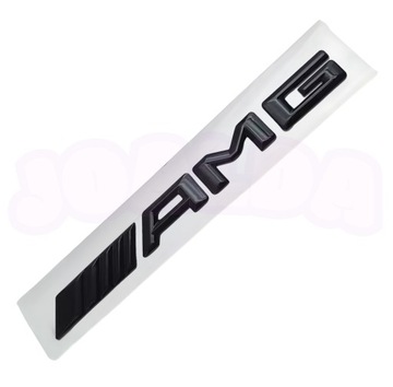 EMBLEMAT logo AMG tył znaczek MERCEDES naklejka 3D PREMIUM czarny