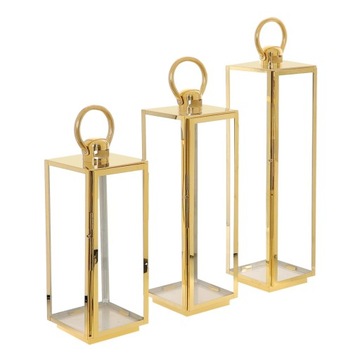 САДОВЫЙ ФОНАРЬ БОЛЬШОЙ НЕРЖАВЕЮЩАЯ СТАЛЬ БОЛЬШОЙ ЗОЛОТОЙ МЕТАЛЛ XL