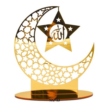Eid Mubarak akrylowe ozdoby drążą księżyc Ramadan