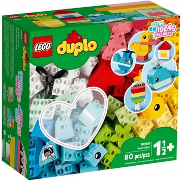 Klocki LEGO DUPLO Mój Pierwszy Zestaw Pudełko z Serduszkiem 80 Klocków 1,5+