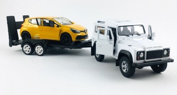 ЭВАКУАТОР LAND ROVER DEFENDER И RENAULT CLIO WELLY