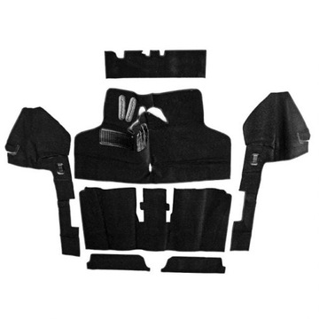 Tapicerka / dywaniki czarne komplet VW Typ3 64-73