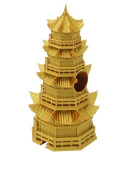 Китайский храм года дракона - башня для игральных костей - FatesEnd с подставкой