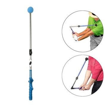 Składany kij do rozgrzewki Teleskopowy przyrząd treningowy Blue Grip Argent