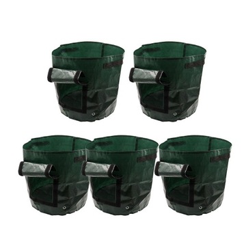 5Pcs 1 Gallon Garden Potato Container With Flap