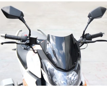 GX MOTOR MOTO. УНИВЕРСАЛЬНОЕ ЗЕРКАЛО (M10, ПРАВАЯ РЕЗЬБА, ОМОЛОГИРОВАННОЕ) ЧЕРНОЕ