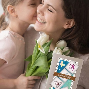 DIY znaczek wykrojniki znaczki tłoczenie folderów