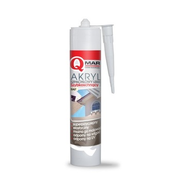 AKRYL BIAŁY USZCZELNIACZ SZPACHLOWY 280ml Qmar
