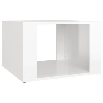 Szafka nocna, biała z wysokim połyskiem, 57x55x36