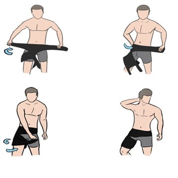 Фитнес-ортез для бедра и паха