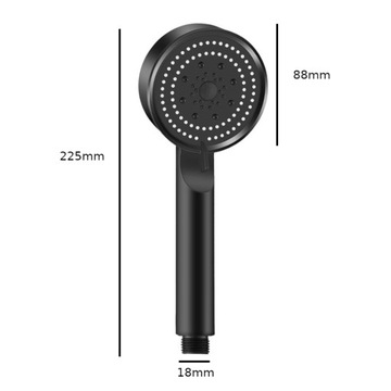 ЭКОНОМИЧНЫЙ ЧЕРНЫЙ ДУШЕВОЙ РУЧНОЙ 5 ФУНКЦИЙ 5-ФУНКЦИОНАЛЬНЫЙ LOFT