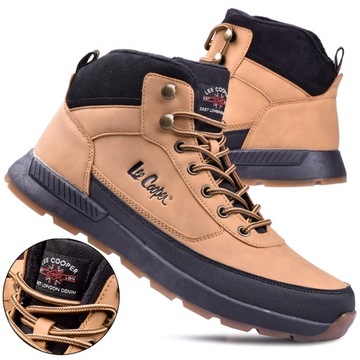 Buty Męskie Lee Cooper Zimowe za kostkę -3047 r.43 ocieplane trapery