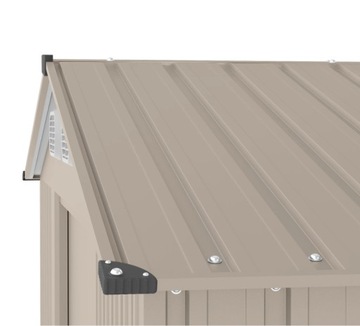 ДОМ САДОВОГО ИНСТРУМЕНТА БЕЖЕВЫЙ, ОЦИНКОВАННАЯ СТАЛЬ, ВЕНТИЛЯЦИЯ 191x185x157см