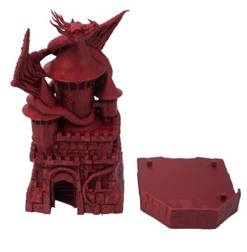 Duży smok na wieży - duża wieża do kości - FatesEnd Game Master Dice Tower