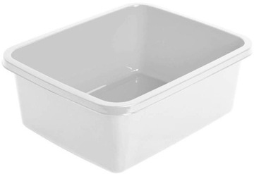 BENTOM - Miska plastikowa prostokątna - na pranie - kosz - 8 L