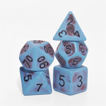 NIEBO I PIEKŁO ZESTAW 7 KOŚCI KOSTEK RPG