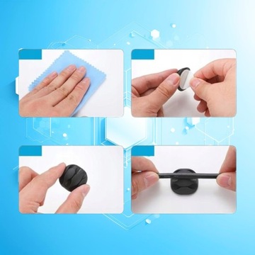 Zestaw organizerów do kabli klipsy uchwyty opaski maskownica 173w1 trytytki