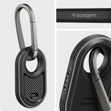 Чехол для Galaxy SmartTag 2, Spigen Rugged, чехол с брелоком на булавке