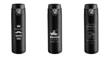 Термокружка с гравировкой Большой термос подарок на день рождения мужчине мужу