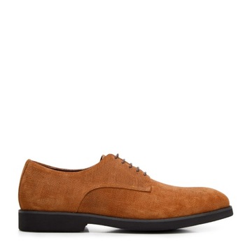 WITTCHEN męskie buty derby zamszowe brązowe