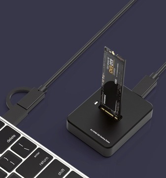 Док-станция для накопителей Gembird DD-U3M2 M.2 SATA и NVME USB-C
