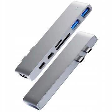 Адаптер HUB 7in1 USB-C HDMI 4K SD Macbook Pro / Air