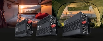 Przetwornica napięcia Newell z czystą sinusoidą - 12 V / 230 V, 2000 W