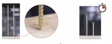 Столярные дисковые саморезы по дереву TORX Klimas WKCP 8x200 50 шт.