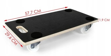 ПЛАТФОРМА ТЕЛЕЖКА ТРАНСПОРТНАЯ ПЛАТФОРМА 400 КГ ДЛЯ МЕБЕЛЬНЫХ РУЛЕВ M80089