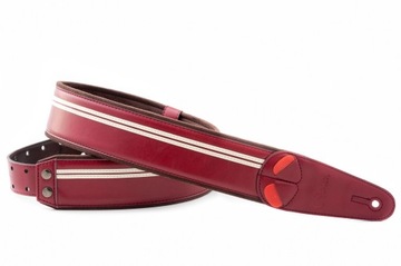 RightOn Straps Red 200 Pas do Gitary elektrycznej, basowej, akustycznej