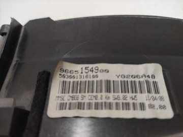 BERLINGO SCUDO JUMPY PŘÍSTROJOVÁ DESKA BUDÍKY 9665154980