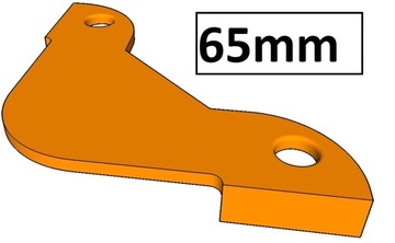 Szablon wzornik do frezowania narożników R=65mm
