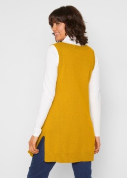 ДЛИННЫЙ ЖИЛЕТ-ДжЕМПЕР BONPRIX С КАРМАНАМИ размер 40/42 YZ078113