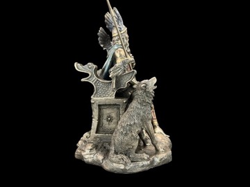 Статуэтка Скульптура Статуя СЕВЕРНЫЙ БОГ ОДИН СИДЯЩИЙ VERONESE WU69116A4