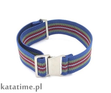 Gumowy pasek do zegarka NATO parachute strap 22 mm rozciągliwy SUPER FAJNY!