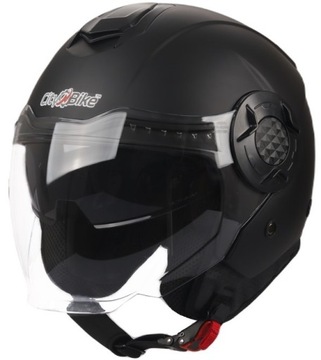 KASK MOTOCYKLOWY HOMOLOGACJA BLENDA CZARNY MAT M