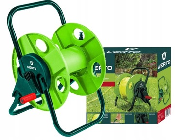 ПОДСТАВКА ДЛЯ САДОВОГО ШЛАНГА VERTO, ПЕРЕНОСКА, КАТУШКА, ДЛИНОЙ ДО 45 м, 1/2