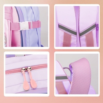 PLECAK SZKOLNY TORNISTER MŁODZIEŻOWY DLA DZIEWCZYNKI POJEMNY DUŻY