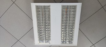 Oprawa rastrowa podtynk 4x14W T5 PAR + 4x tuby LED 8W T5 G5