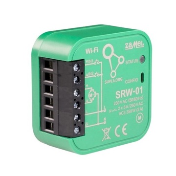 Wi-Fi контроллер роллет SUPLA SRW-01, встраиваемый, 230В ZAMEL