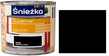 ŚNIEŻKA EMALIA NITRO 0,2L CZARNY POŁYSK N505 FARBA