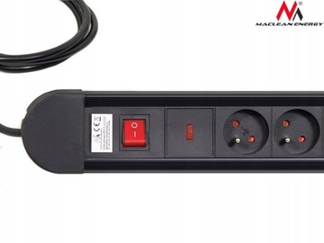 РАЗЪЕМ ПИТАНИЯ 8 РОЗЕТОК защита от включения/выключения 2300 Вт ЗАЩИТА